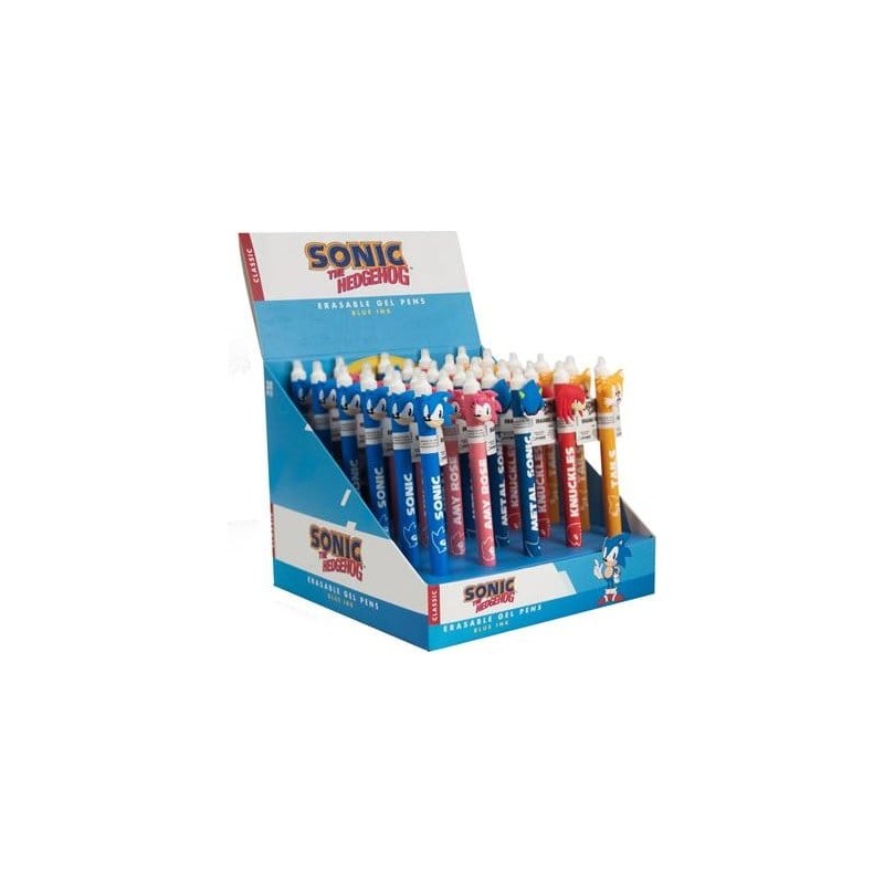 Sonic - The Hedgehog Erasable Gel Pen Characters Display (30)
