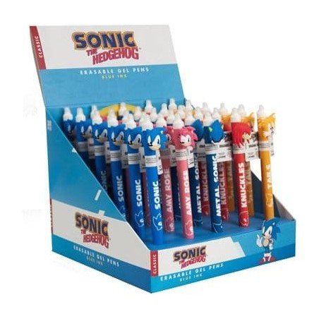Sonic - The Hedgehog Erasable Gel Pen Characters Display (30)