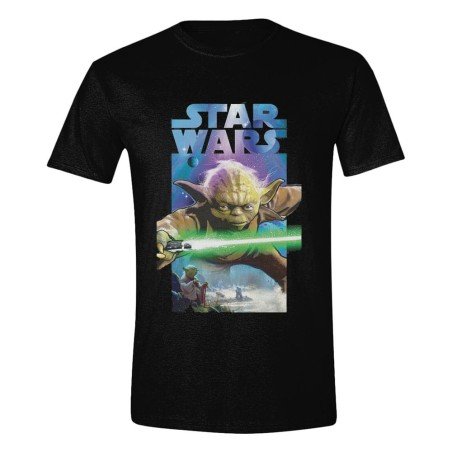 Star Wars T-Shirt Yoda Poster (S)