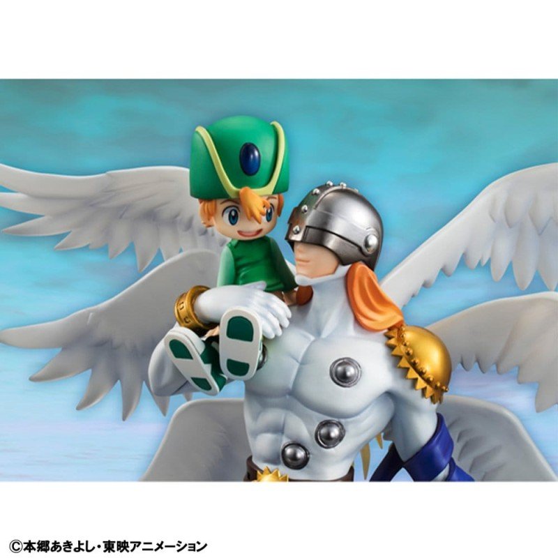 Digimon Adventure G.E.M. Series figurine PVC Angemon & Takeru Takaishi 22 cm (Repeat)