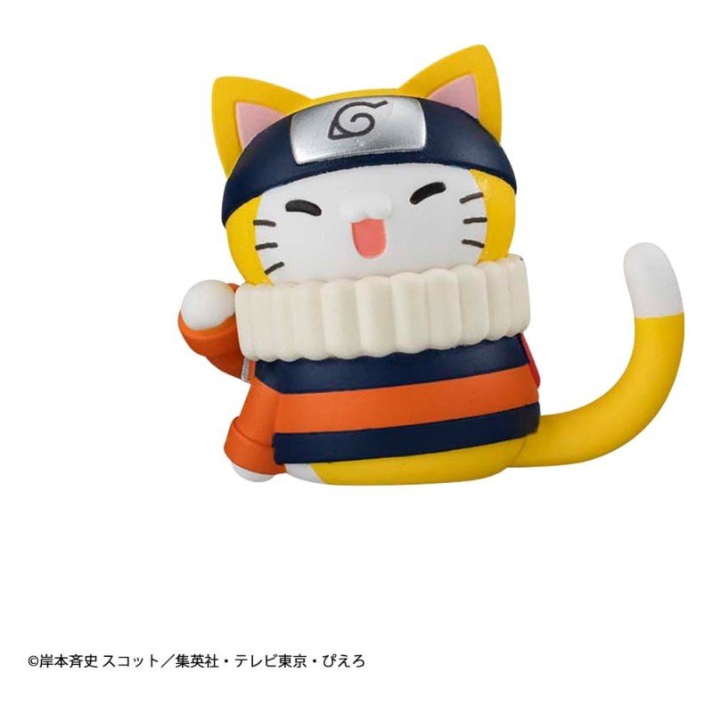 Naruto Mega Cat Project mini-figurines 3 cm Nyaruto! Cats of Konoha Village Reboot assortiment boîte-mystère (8) (Repeat)