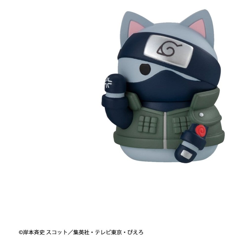 Naruto Mega Cat Project mini-figurines 3 cm Nyaruto! Cats of Konoha Village Reboot assortiment boîte-mystère (8) (Repeat)