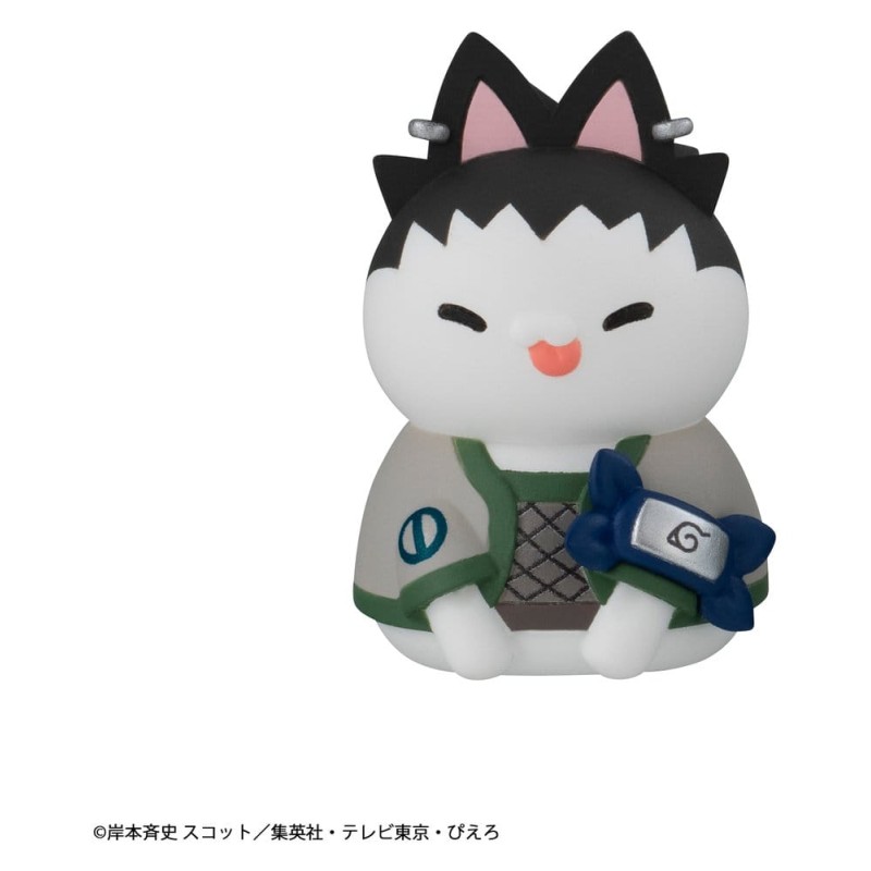 Naruto Mega Cat Project mini-figurines 3 cm Nyaruto! Cats of Konoha Village Reboot assortiment boîte-mystère (8) (Repeat)