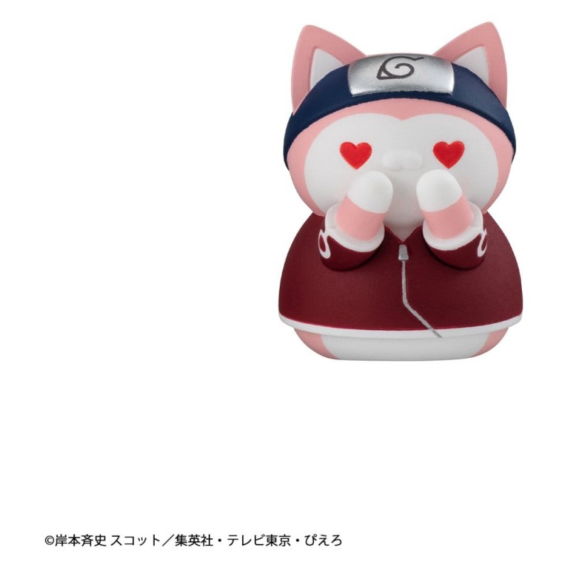 Naruto Mega Cat Project mini-figurines 3 cm Nyaruto! Cats of Konoha Village Reboot assortiment boîte-mystère (8) (Repeat)