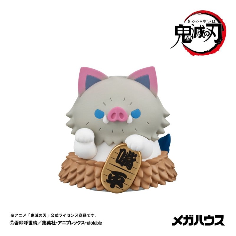 Demon Slayer: Kimetsu no Yaiba Mega Cat Project mini-figurines 6 cm Demon Slayer Fortune Cats ver. 02 assortiment boîte-mystè...