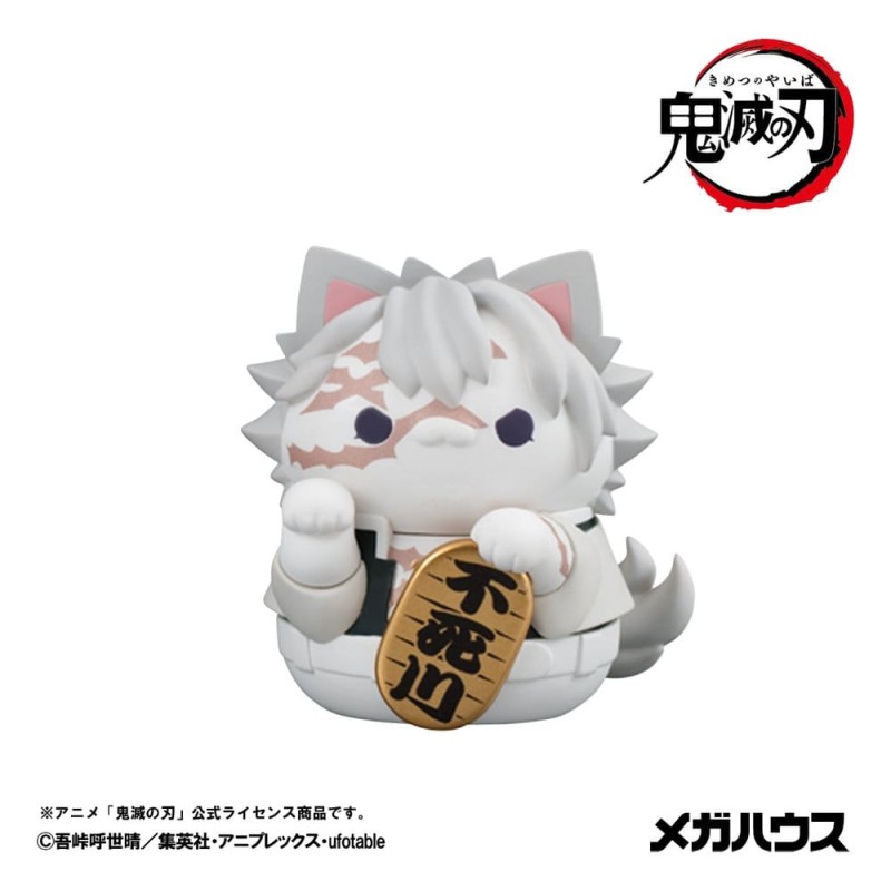 Demon Slayer: Kimetsu no Yaiba Mega Cat Project mini-figurines 6 cm Demon Slayer Fortune Cats ver. 02 assortiment boîte-mystè...