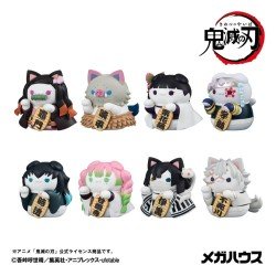 Demon Slayer: Kimetsu no Yaiba Mega Cat Project mini-figurines 6 cm Demon Slayer Fortune Cats ver. 02 assortiment boîte-mystè...