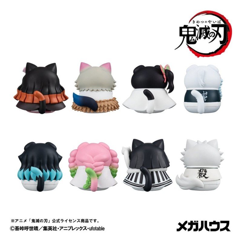 Demon Slayer: Kimetsu no Yaiba Mega Cat Project mini-figurines 6 cm Demon Slayer Fortune Cats ver. 02 assortiment boîte-mystè...