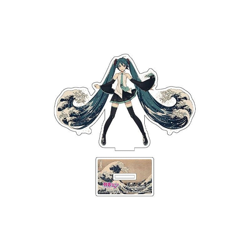 Hatsune Miku x Katsushika Hokusai iXima Die-Cut Acrylic Stand The Great Wave off Kanagawa 10 cm (5)