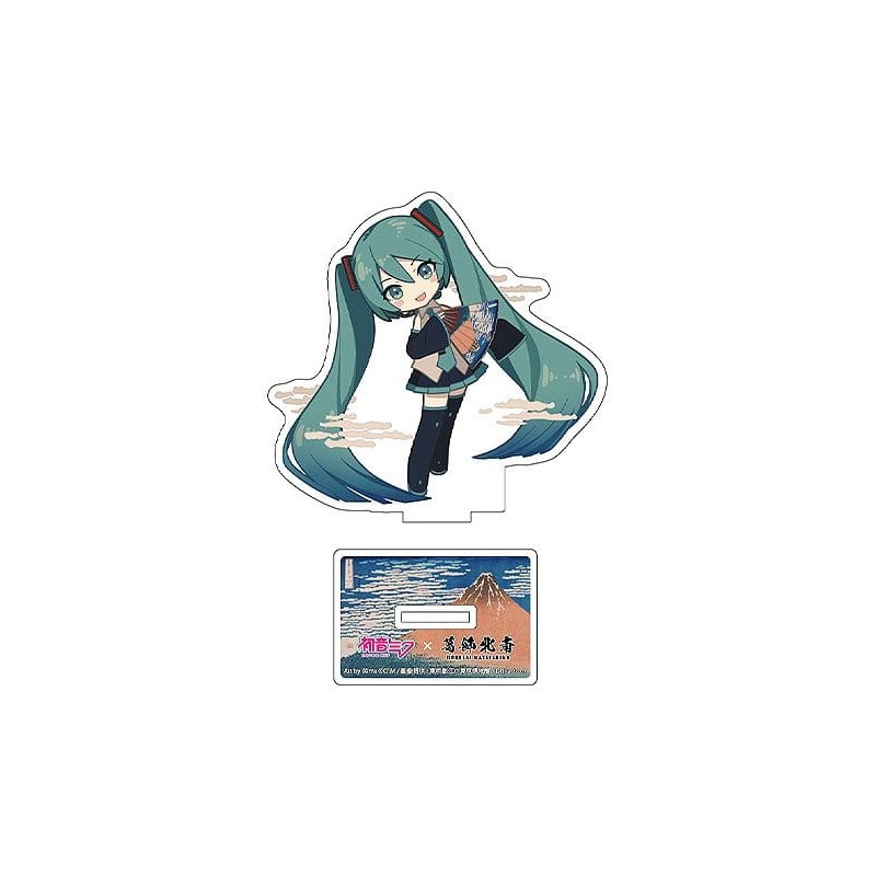 Hatsune Miku x Katsushika Hokusai iXima Die-Cut Acrylic Stand The Great Wave off Kanagawa 10 cm (5)