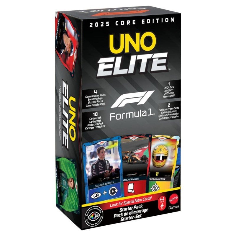Formula 1 UNO Jeu de cartes Elite F1 Starter-Set