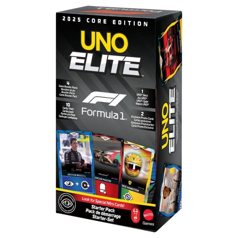Formula 1 UNO Jeu de cartes Elite F1 Starter-Set