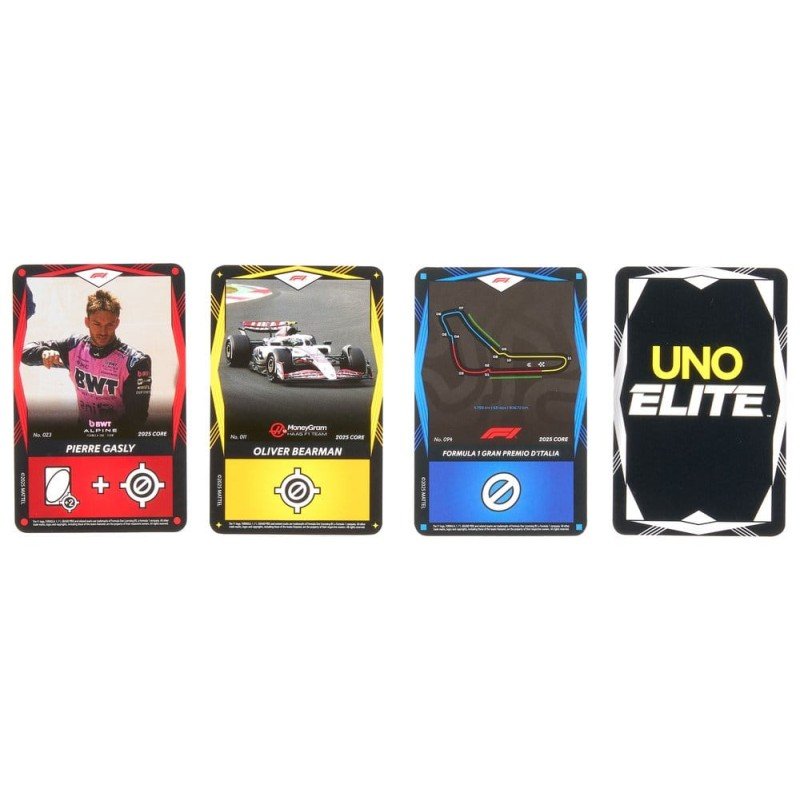 Formula 1 UNO Jeu de cartes Elite F1 Starter-Set