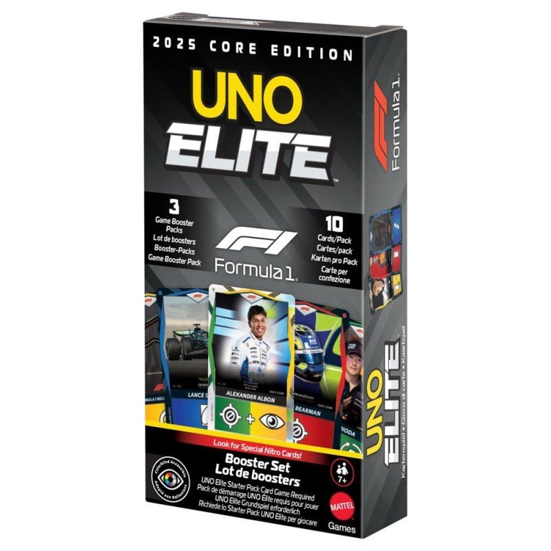 Formula 1 UNO Jeu de cartes Elite F1 Booster-Set