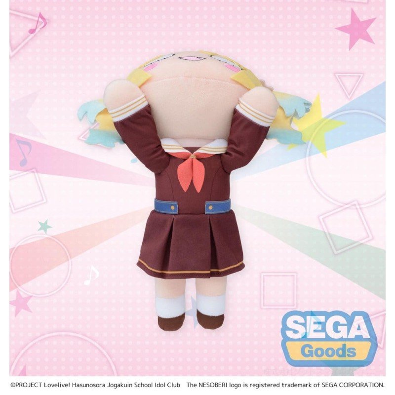 Love Live! Nesoberi (Lay-Down) Plush Figure Osawa Rurino - Winter Uniform (M) 16 cm