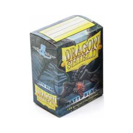 Produit : Standard Sleeves - Matte Black (100 Sleeves) Marque : Dragon Shield