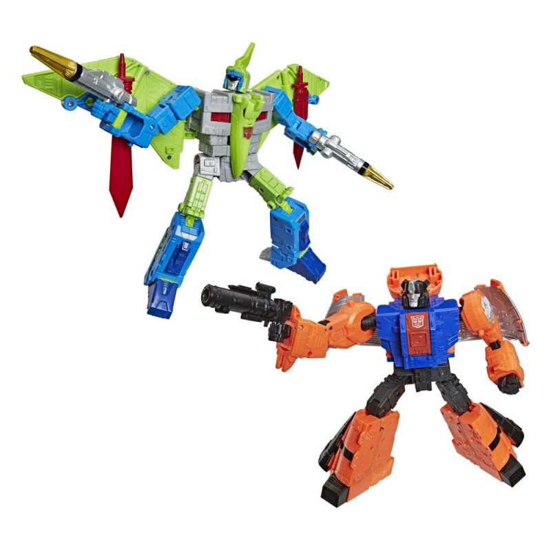 Transformers Age of the Primes Leader Class pack 2 figurines G2 G2 Dinobot Swoop &amp; G2 Dinobot Sludge 19 cm