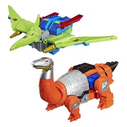 Transformers Age of the Primes Leader Class pack 2 figurines G2 G2 Dinobot Swoop &amp; G2 Dinobot Sludge 19 cm