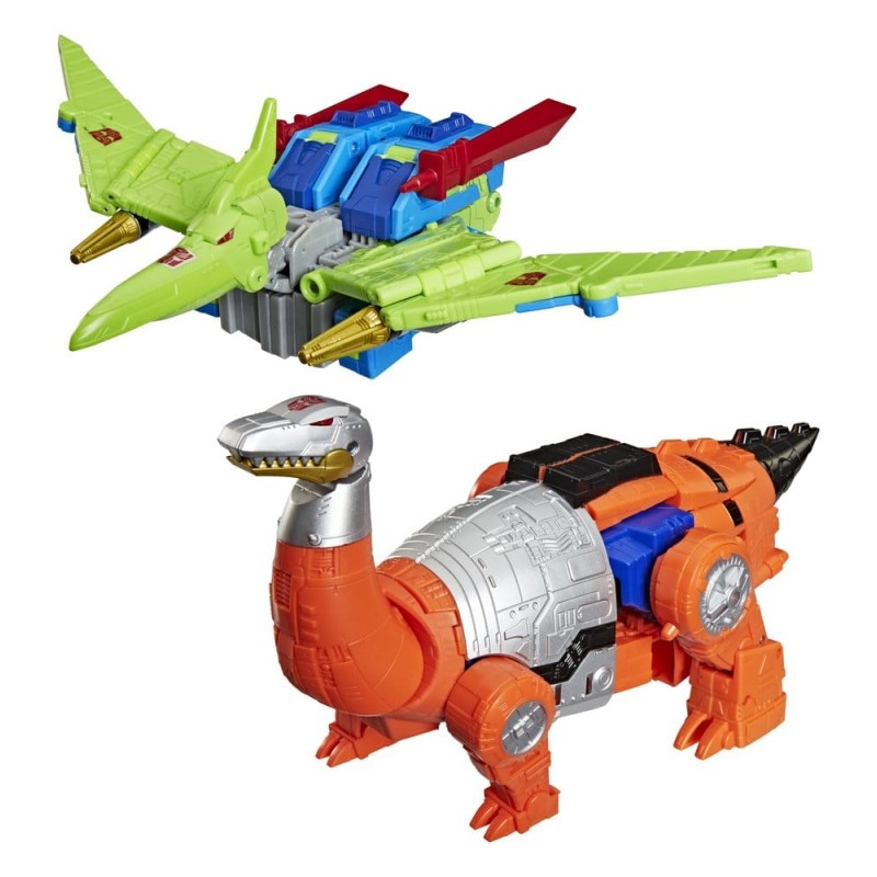 Transformers Age of the Primes Leader Class pack 2 figurines G2 G2 Dinobot Swoop &amp; G2 Dinobot Sludge 19 cm