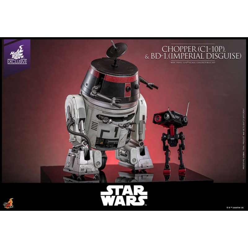 Star Wars figurine set 1/6 Chopper (C1-10P&trade;) & BD-1&trade; (Imperial Disguise) 18 cm & 8 cm