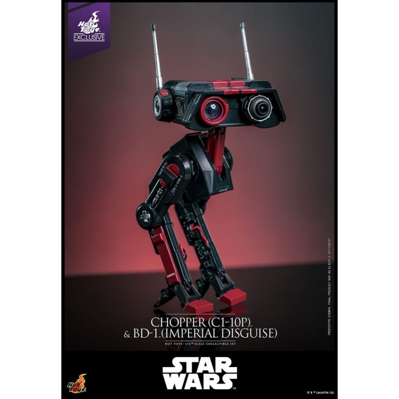 Star Wars figurine set 1/6 Chopper (C1-10P&trade;) & BD-1&trade; (Imperial Disguise) 18 cm & 8 cm