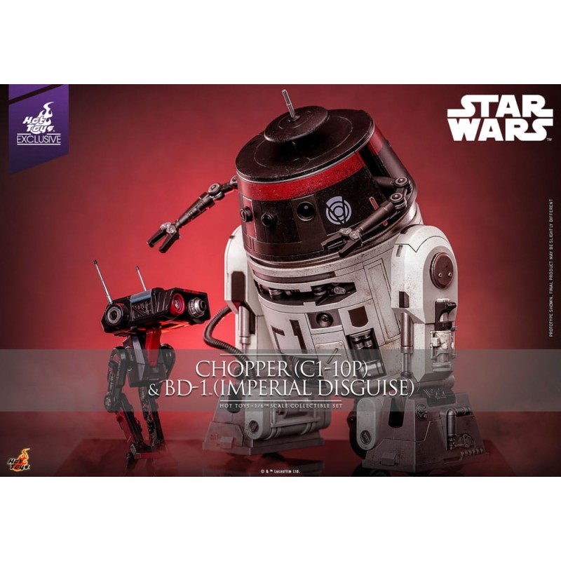 Star Wars Action Figure Set 1/6 Chopper (C1-10P&trade;) & BD-1&trade; (Imperial Disguise) 18 cm & 8 cm