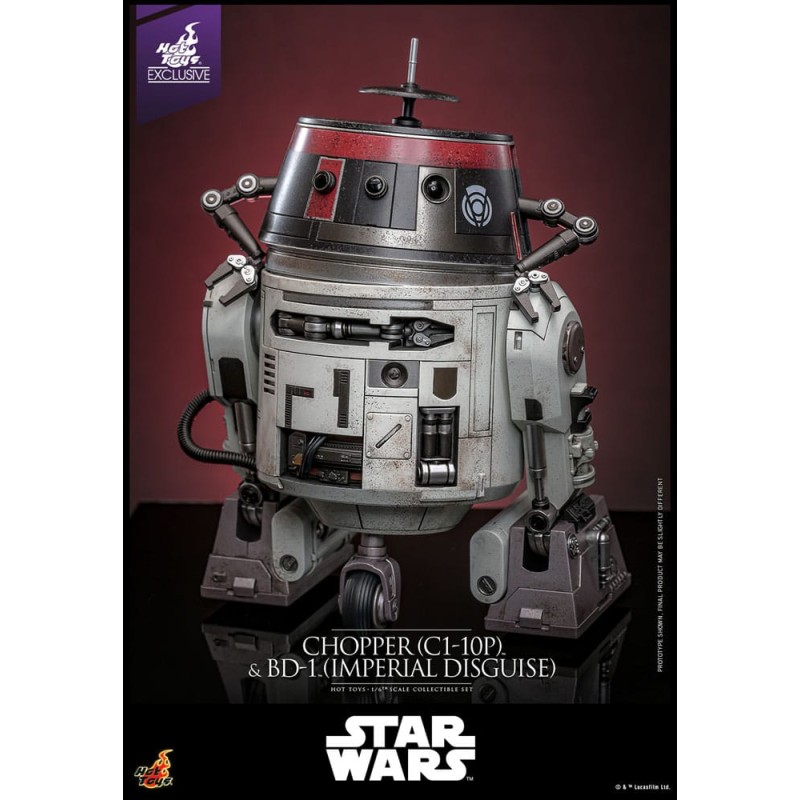 Star Wars figurine set 1/6 Chopper (C1-10P&trade;) & BD-1&trade; (Imperial Disguise) 18 cm & 8 cm