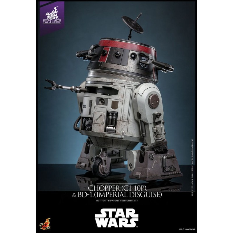 Star Wars figurine set 1/6 Chopper (C1-10P&trade;) & BD-1&trade; (Imperial Disguise) 18 cm & 8 cm