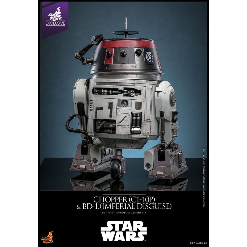 Star Wars figurine set 1/6 Chopper (C1-10P&trade;) & BD-1&trade; (Imperial Disguise) 18 cm & 8 cm