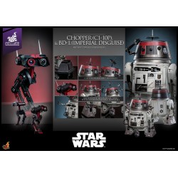 Star Wars figurine set 1/6 Chopper (C1-10P&trade;) & BD-1&trade; (Imperial Disguise) 18 cm & 8 cm