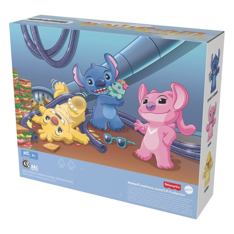 Lilo &amp; Stitch Little People Collector pack 3 minifigurines Stitch &amp; The Cousins 7 cm