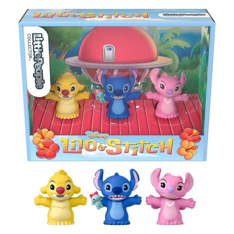 Lilo &amp; Stitch Little People Collector pack 3 minifigurines Stitch &amp; The Cousins 7 cm