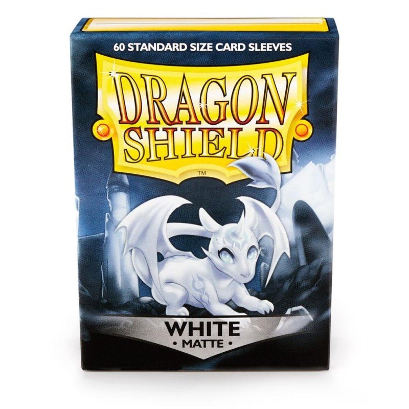 Dragon Shield Matte Sleeves - White (60 Sleeves) | 5706569112059