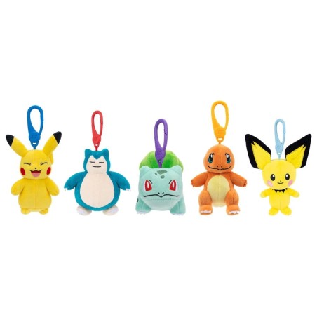 Pokémon peluche Pendentifs Version 14 10 cm assortiment (6)