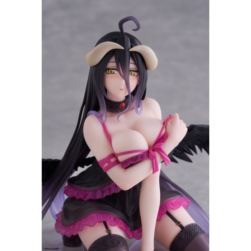 Overlord Desktop Cute PVC Figure Albedo (Negligee ver.) 13 cm