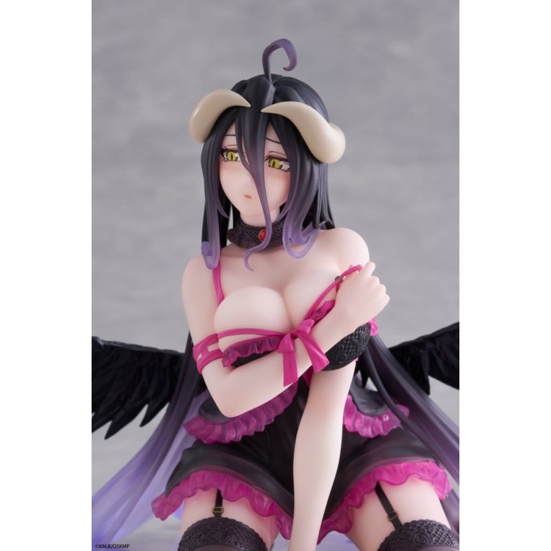 Overlord Desktop Cute PVC Figure Albedo (Negligee ver.) 13 cm
