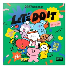 BT21 calendrier mural 2027 30 x 30 cm