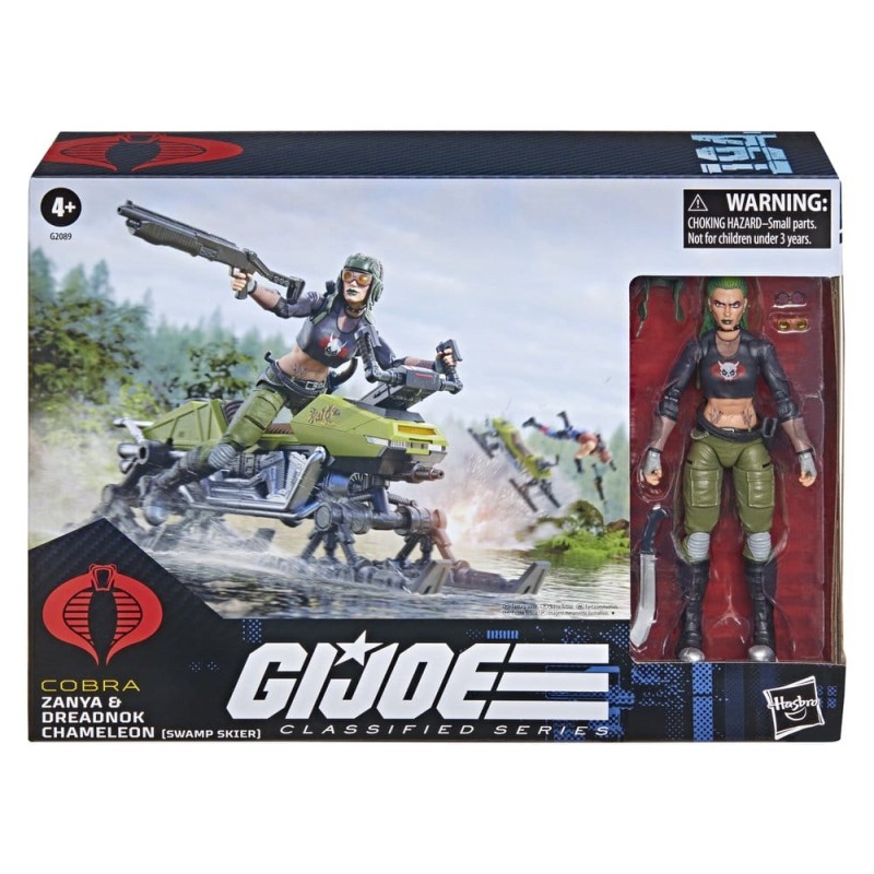 G.I. Joe Classified Series Action Figure and Vehicle Set no.194 Zanya and Dreadnok Chameleon (Swamp Skier) 15 cm