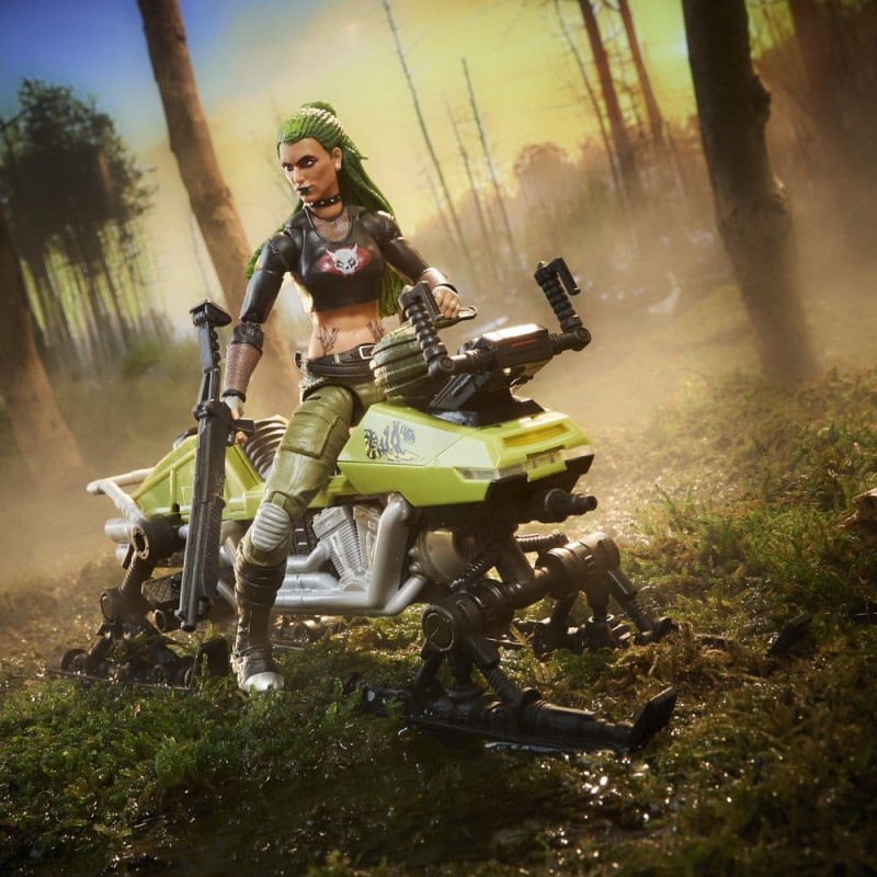 G.I. Joe Classified Series figurine et véhicule no.194 Zanya et Dreadnok Chameleon (Swamp Skier) 15 cm