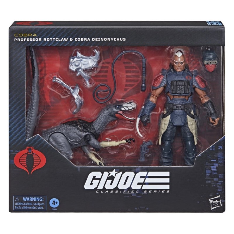 G.I. Joe Classified Series Action Figure 2-Pack no.196 Professor Rottclaw & Cobra Deinonychus 15 cm