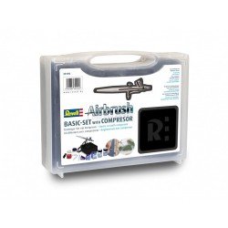Revell - Airbrush Beginner Kit with Compressor - Basic Set Airbrush | 4009803391953