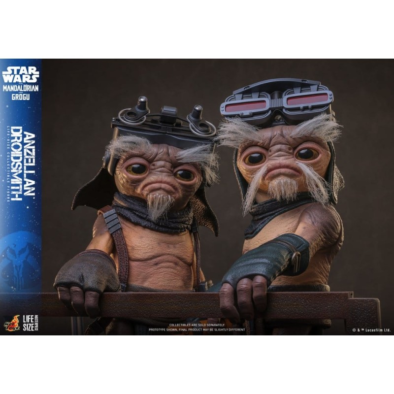 Star Wars: The Mandalorian & Grogu Life-Size Figure Anzellan Droidsmith 27 cm