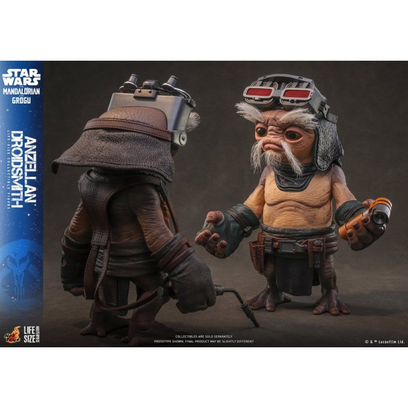 Star Wars: The Mandalorian & Grogu Life-Size Figure Anzellan Droidsmith 27 cm
