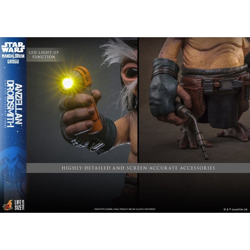 Star Wars: The Mandalorian & Grogu Life-Size Figure Anzellan Droidsmith 27 cm