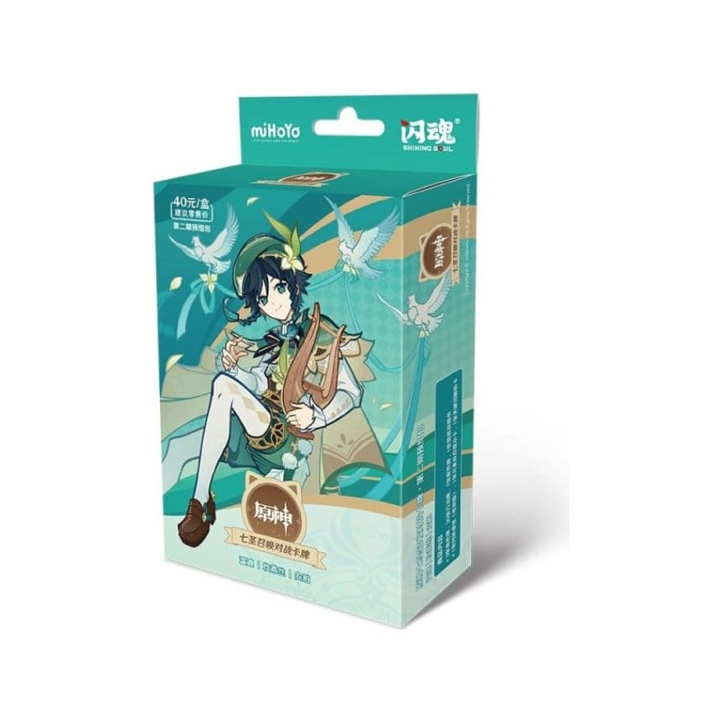 Genshin Impact Jeu de Cartes à Collectionner - Pre-Build Starter Deck 01 - Venti - Series 2 *Version Chinoise*