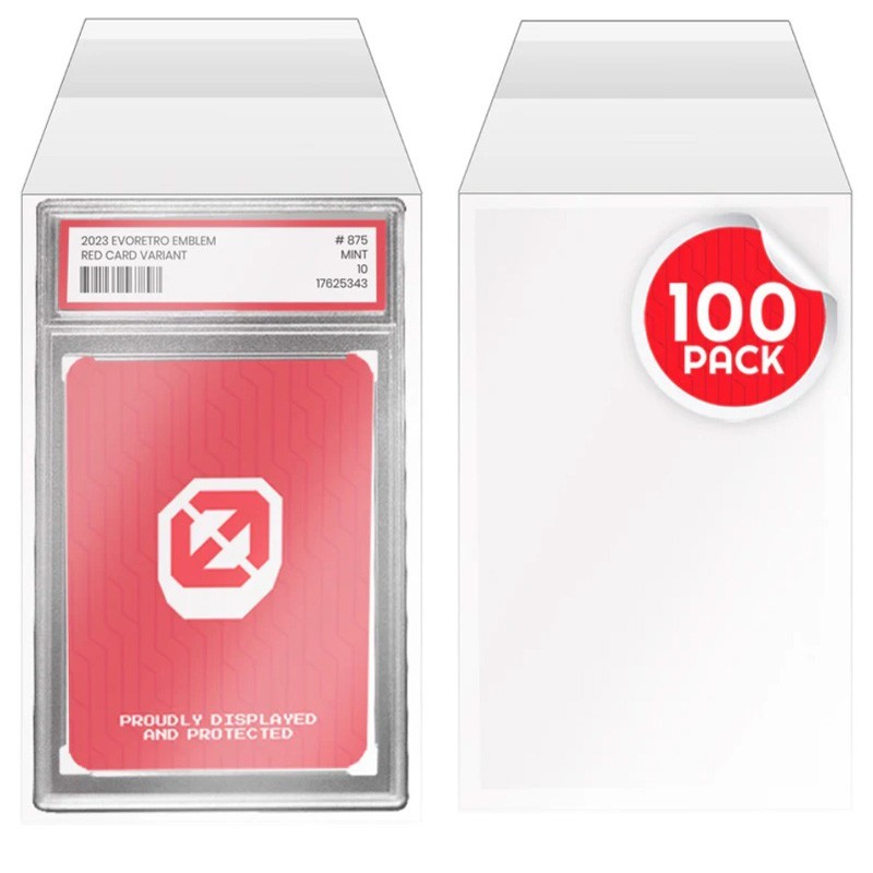 Evoretro - Pack De 100 Sleeves Pour Carte Gradée PSA