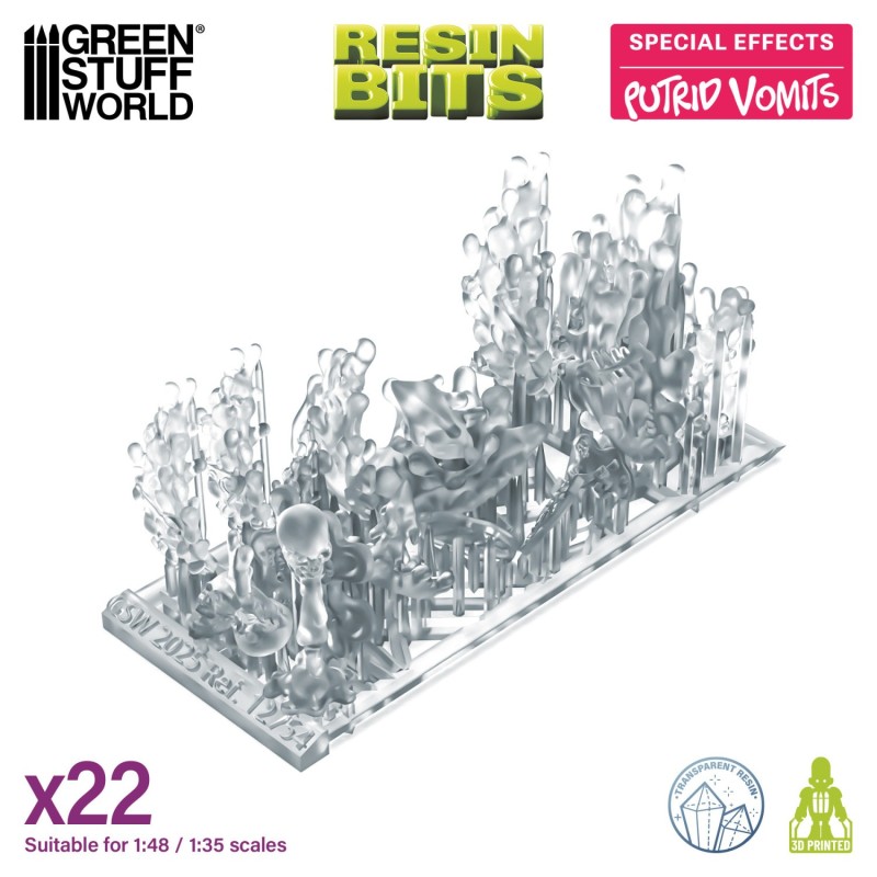 Green Stuff World- 3D Printed - Special Effects - Putrid Vomiting