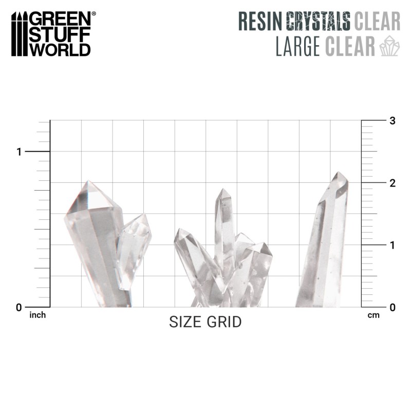 Green Stuff World- 3D Printed - Crystaux - Transparents Large