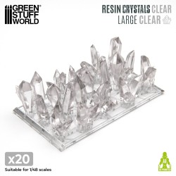 Green Stuff World- 3D Printed - Crystaux - Transparents Large