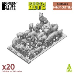 Green Stuff World - 3D geprint - Dieren - Bosdieren